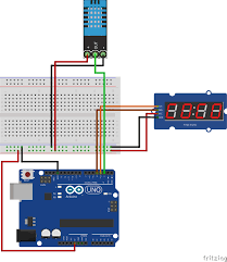 Using A 4 Bits 7 Segment Led Display With An Arduino