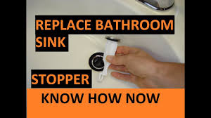 For this step, you'll be working under the sink. Replace A Bathroom Sink Stopper Youtube