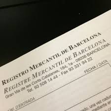 Certifica el cargo vigente que una persona. Registro Mercantil Sants Montjuic Barcelona Katalonien