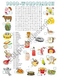 The juicy details of different food groups, the divine preciseness of a particular food item and the extraordinary opportunity to reflect on something you might love to eat. Food Word Search Esl Worksheet By Anthy Surianti