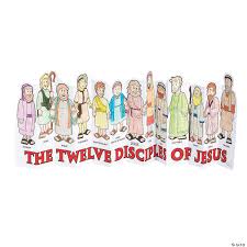 Jesus appears i traced an internet clip art of jesus face with a white crayon for the kids to color over with watercolors. Color Your Own Jesus 12 Disciples Accordion Stand Ups Oriental Trading