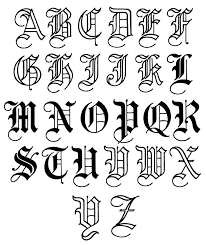 One character on its own can be a. Old English Calligraphy