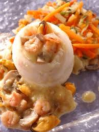Filets De Sole Aux Fruits De Mer Et Champignons Recette Recette Sole Cuisine Poisson Filets De Sole