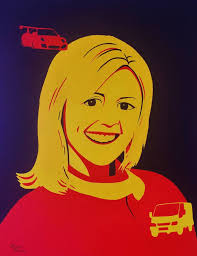 Stealing the show Painting by Kieran Roberts