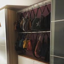 Edelstahl Taschenhalter Zwischen Zwei Schrankwande Montiert Garderobenstange Garderobe Stange Kleiderstange