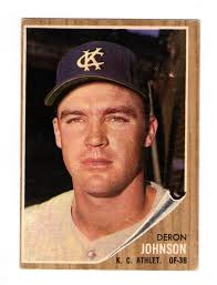 1962 Topps Deron Johnson Kansas City Athletics #82