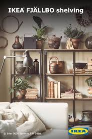 Fjallbo Shelf Unit Black 39 3 8x53 1 2 Ikea In 2021 Shelf Decor Living Room Coastal Living Rooms Wall Decor Living Room