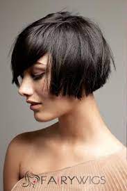 Mysterious Short Black Female Straight Vogue Wigs 8 Inch By Fairywigs Com Crop Hair Short Bob Hairstyles Hair Styles