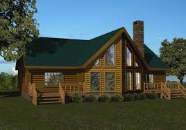 Battle Creek Log Homes Delivers A Range Of Floor Plans Kits For Single Story Log Homes To Customers Nationwi Cabin Style Homes Log Homes Log Home Floor Plans