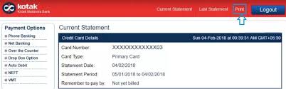 Click here to get more details about fees and charges for best price credit card. How To Get Kotak Credit Card Statement Online