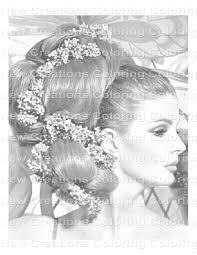 Vintage Spring Coloring Book: 60 Grayscale Pages (digital Download)