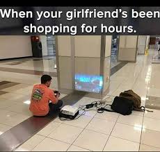 When you get a bae, then girlfriend memes will be relatable. Shopping With Your Girlfriend Meme Video Gifs Memes Funny Girlfriend Shopping Gamer