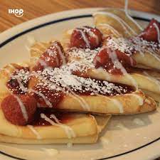 Ihop Prairies Strawberries And Cream Crepes Available For Delivery On Skip The Dishes Doordash Uber Eats Or By Visiting Us For Pickup At Ihop Ca
