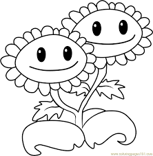 Search through 623,989 free printable colorings at getcolorings. Twin Sunflower Coloring Page For Kids Free Plants Vs Zombies Printable Coloring Pages Online For Kids Coloringpages101 Com Coloring Pages For Kids