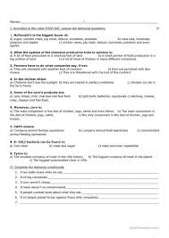 Food Inc Movie Worksheet Answers Food Inc English Esl Worksheets For Distance Learning And In 2020 Literal Equations Word Problem Worksheets Chemistry Worksheets