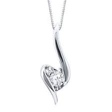 Sirena 1 7 Ct Diamond Solitaire 14k White Gold Pendant Necklace White Gold Pendant Necklace White Gold Pendants Pendant