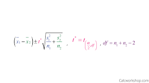 Confidence Intervals For Difference In Means 7 Examples
