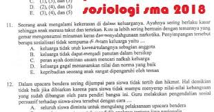Prediksi Soal Un Sma Sosiologi 2018 Info Pendidikan Terbaru
