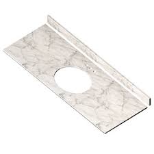 61 inch vanity top, carrara white