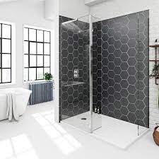 Mode 8mm Spacious Walk In Shower Enclosure With Tray And Hinged Return Panel Walk In Shower Enclosures Wet Rooms Wet Room Shower