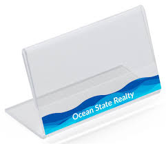 Get it as soon as wed, jun 30. Custom Printed Business Card Display Angled Acrylic Sign Holder