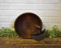 Maybe you would like to learn more about one of these? Home Living Bowls Primitive Wood Dough Bowl With Double Blade Chopper U2022 Antique Bread Bowl U2022 Farmhouse Decor