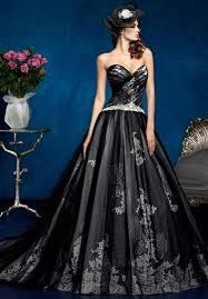 Beautiful Black And Blue Wedding Dresses 50 Beautiful Black Wedding Dresses You Will Love Black Wedding Dresses Halloween Wedding Dresses Gowns