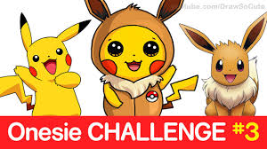 Pokemon Challenge How To Draw Pikachu In Eevee Onesie Step By Step Cute Youtube 1) draw a rectangle that will define the conditional proportions and boundaries of the chosen drawing. pokemon challenge how to draw pikachu in eevee onesie step by step cute