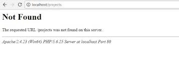 Solved The Requested Url Was Not Found On This Server Localhost