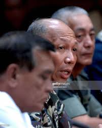 Armed forces chief General Alexander Yano flanked by Zamboanga City... News  Photo