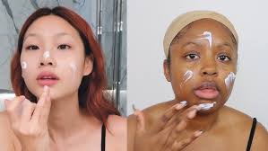 BLACK GIRL TRIES A FULL FACE OF KOREAN MAKEUP *ashy af*