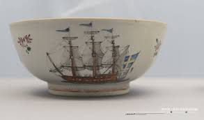 清乾隆粉彩描金帆船图碗故宫博物院藏qing dynasty qianlong period 1735 1795 famille rose bowl with a salling ship designs the palace museum 画 pottery glazes pottery tableware