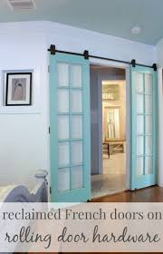 Upcycling Idea Reclaimed French Doors On Rolling Door Hardware Home Remodeling House House Design