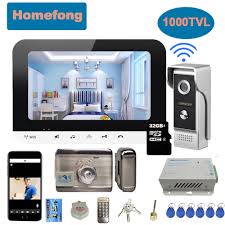 Press tune/menu to confirm and go back to the last menu. Homefong Wifi Wireless Video Door Phone Intercom System Doorbell With Camera Electronic Lock Unlock Remote Control Best Promo 64ae87 Goteborgsaventyrscenter