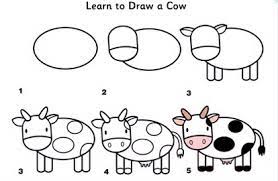 Learn how to draw five cartoon farm animals: Learn To Draw Farm Animals Simple Diys Kids Activities