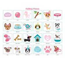 Dog Bingo Game Pug Puppy Dog Party Game Girl S Printable Bingo Game Bingo Game For Kids Puppy Bingo Game Instant Download Dog Party Games Dog Party Dog Party Favors