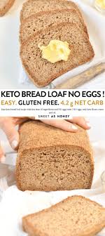 Keto Bread Loaf No Eggs Low Carb With Coconut Flour Almond Meal Psyllium Husk And Flaxmeal A Delicious Eas Almond Recipes Almond Flour Bread Coconut Bread
