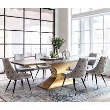 Pin By Mary Kasal On Kitchen In 2021 Gold Dining Room Glass Dining Room Table Dining Table Gold