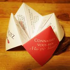 Origami Mariage Cocotte Quiz A Chaque Table Connaissez Vous Bien Les Maries Jeux Mariage Mariage Idee Jeux Mariage