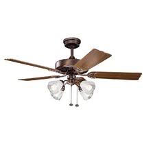 Discover kichler ceiling fans and outdoor ceiling fans in modern, traditional & other styles including ceiling fans blades. Kichler Ceiling Fan Light Kits You Ll Love In 2021 Wayfair