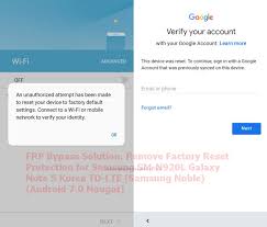 Samsung has unveiled its latest smartphone, the samsung gala. Frp Bypass Solution Remove Factory Reset Protection For Samsung Sm N920l Galaxy Note 5 Korea Td Lte Samsung Noble Android 7 0 Nougat Full Stock Firmware Download Fsfd