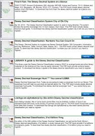 dewey decimal system chart for kids pdf free download