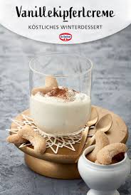 Vanillekipferlcreme Rezept Einfacher Nachtisch Nachtisch Weihnachten Schnell Dessert Silvester