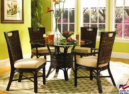 Most Beautiful Indoor Furniture Wood Dining Room Chairs Wicker Dining Set Wicker Table And Chairs