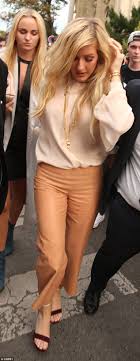 Im lost: Ellie Goulding takes time to reflect as she poses in her  underwear with a glass of wine after attending Chloé show for PFW | Daily  Mail Online