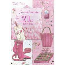 Happy birthday my dearest granddaughter. Happy 21st Birthday For Granddaughter Greeting Card Stationery Wholesale