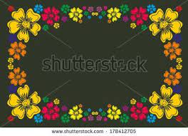 Hibiscus Flower Frame Vector Art 178412705 Shutterstock Flower Frame Vector Art Hibiscus Flowers