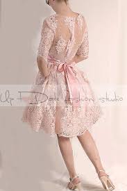 Plus Size Blush Pink Bridesmaid Dress Wedding Etsy Knee Length Lace Dress Pink Bridesmaid Dresses Short Short Lace Dress