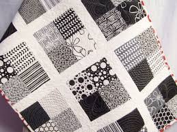 Black And White Baby Blanket Black And White Modern Baby Nursery Quilt Crib Quilt Modern Baby Blanket Geometric Design Nursery Beddin Modern Baby Quilt Nursery Quilt Modern Baby Blanket
