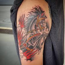 Horse Tattoo Shoulder At Dovmeleri Dovme Atlar